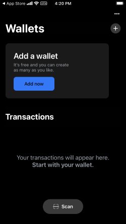 Blue Wallet Screenshot